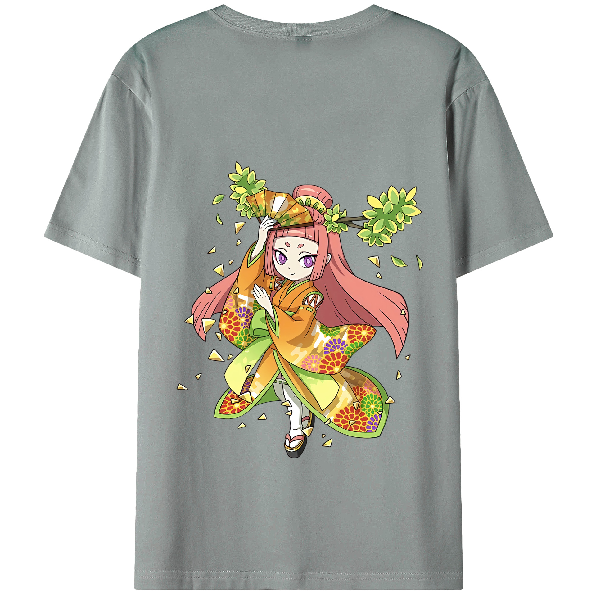 （画像用） 妖怪ウォッチ Yo-kai Watch 綿100％ メンズ半袖Tシャツ（バックプリント） 通気性